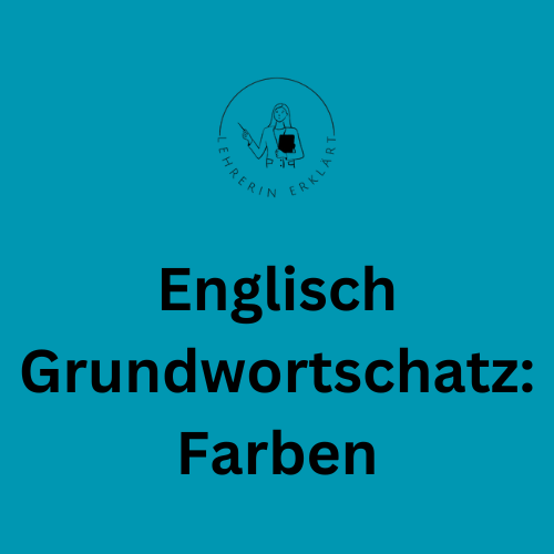 Lehrerin erklärt-Farben auf Englisch